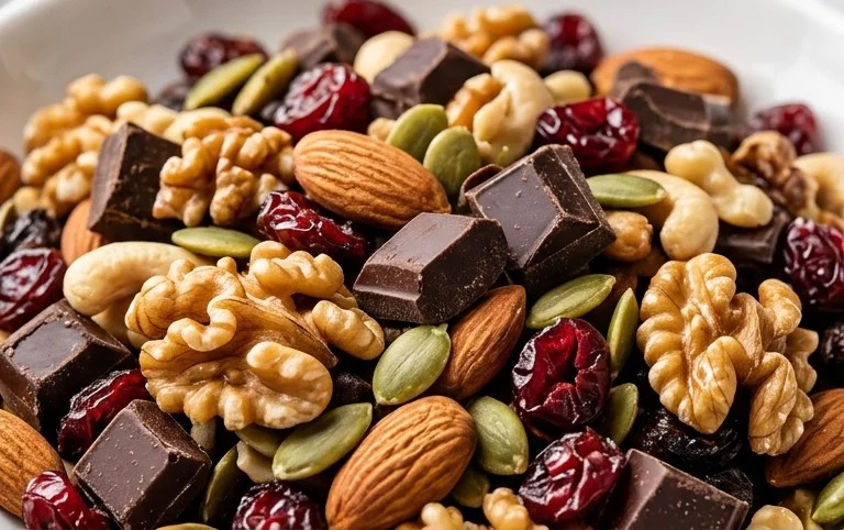 Dark Chocolate Trail Mix Recipe {Heart Healthy}