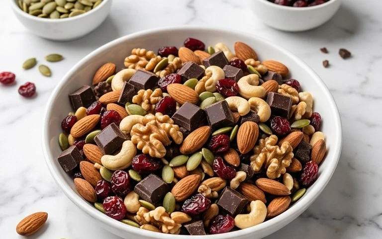 Heart Healthy Dark Chocolate Trail Mix Recipe