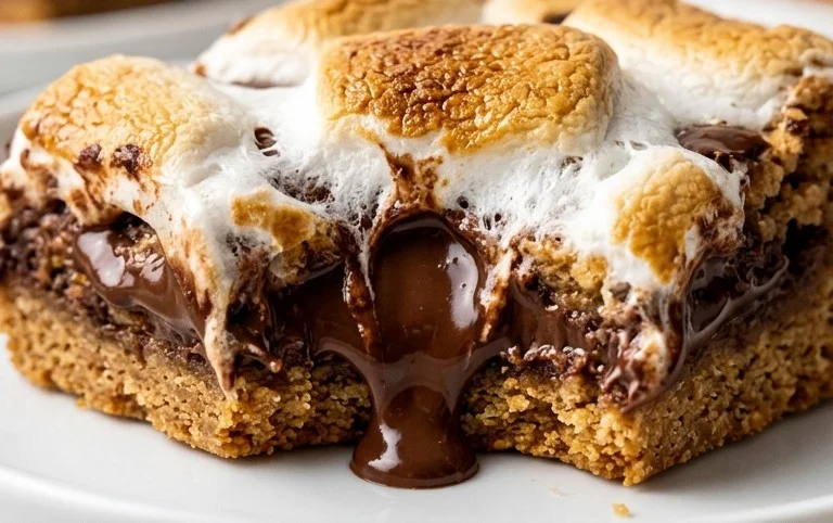 S'mores cookie bars