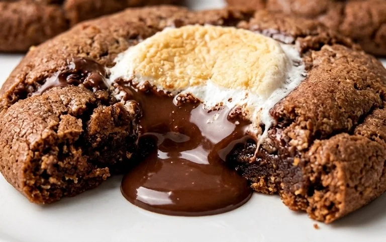 Marshmallow-Surprise Hot Cocoa Cookies