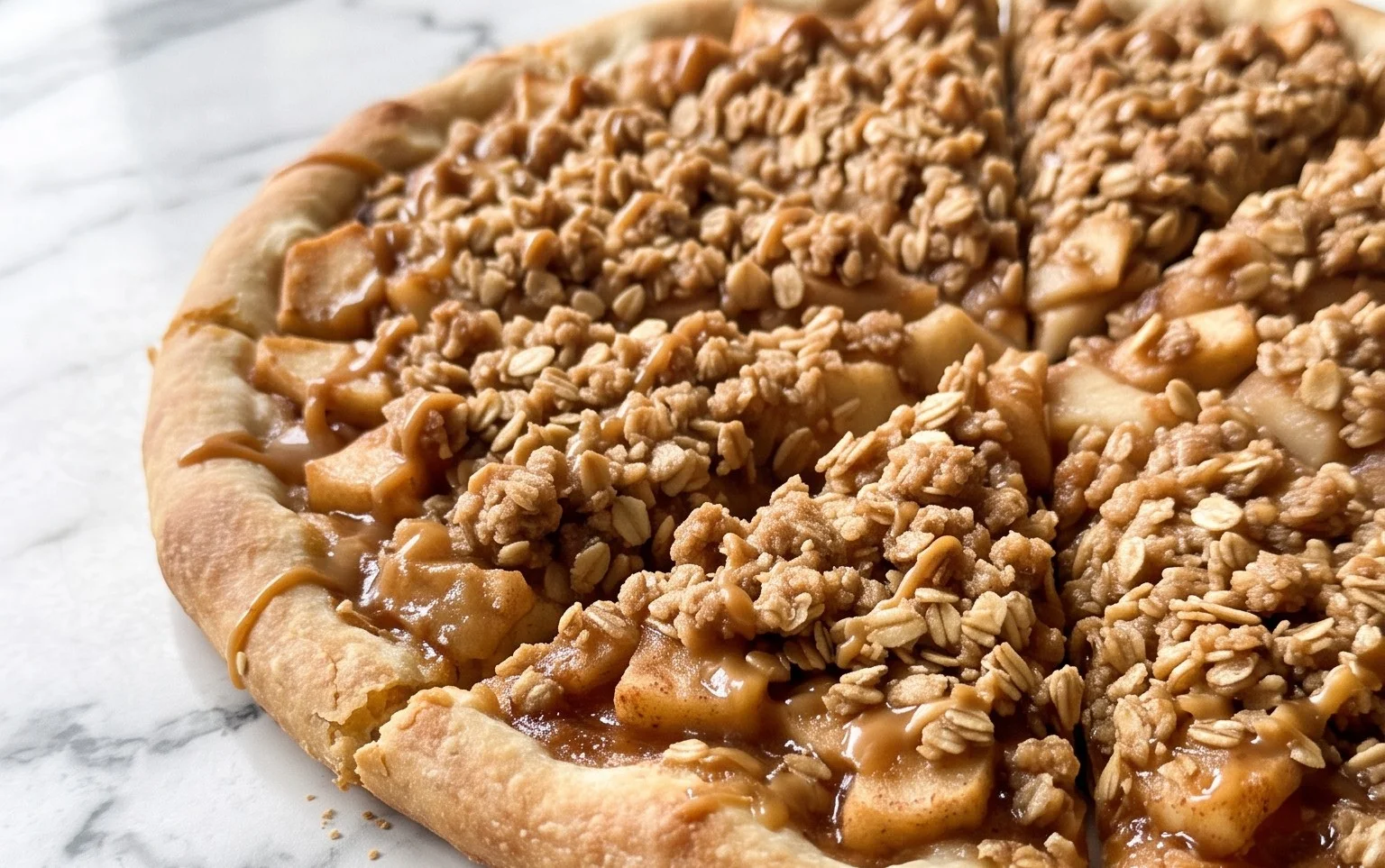 Easy Apple Crisp Pizza Recipe for Dessert