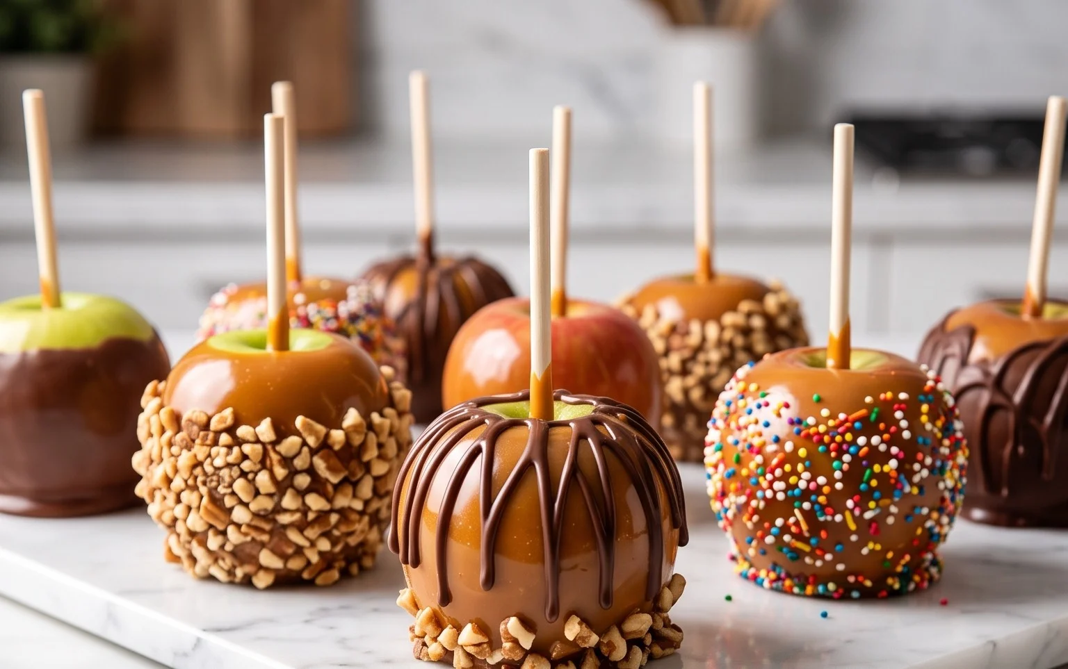 DIY Caramel Apples Bar Fun Party Idea