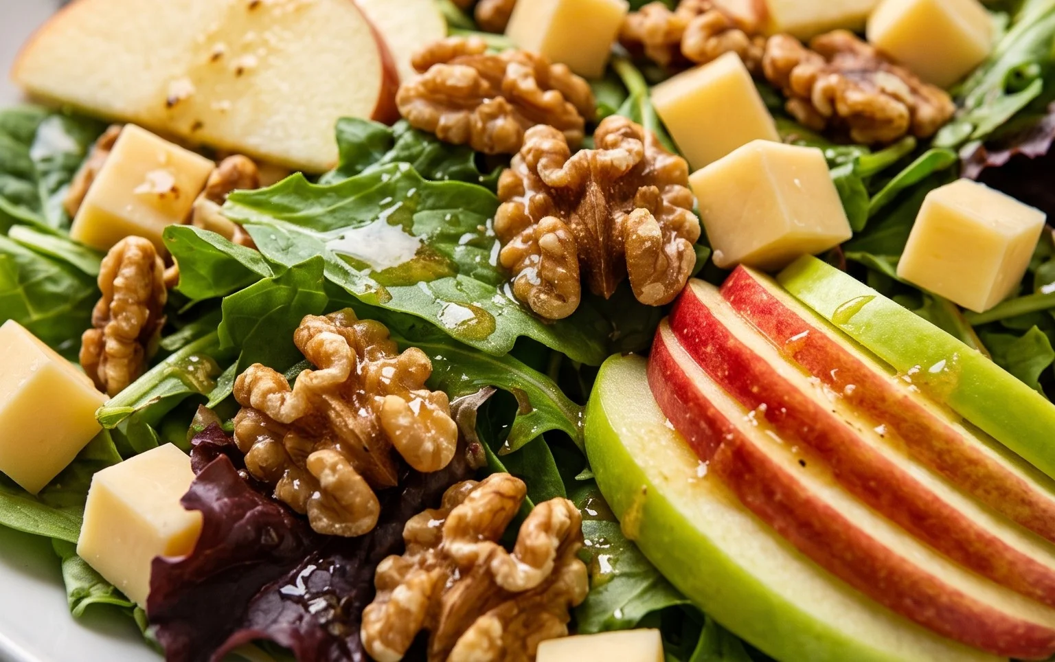 Apple Gouda Walnut Salad